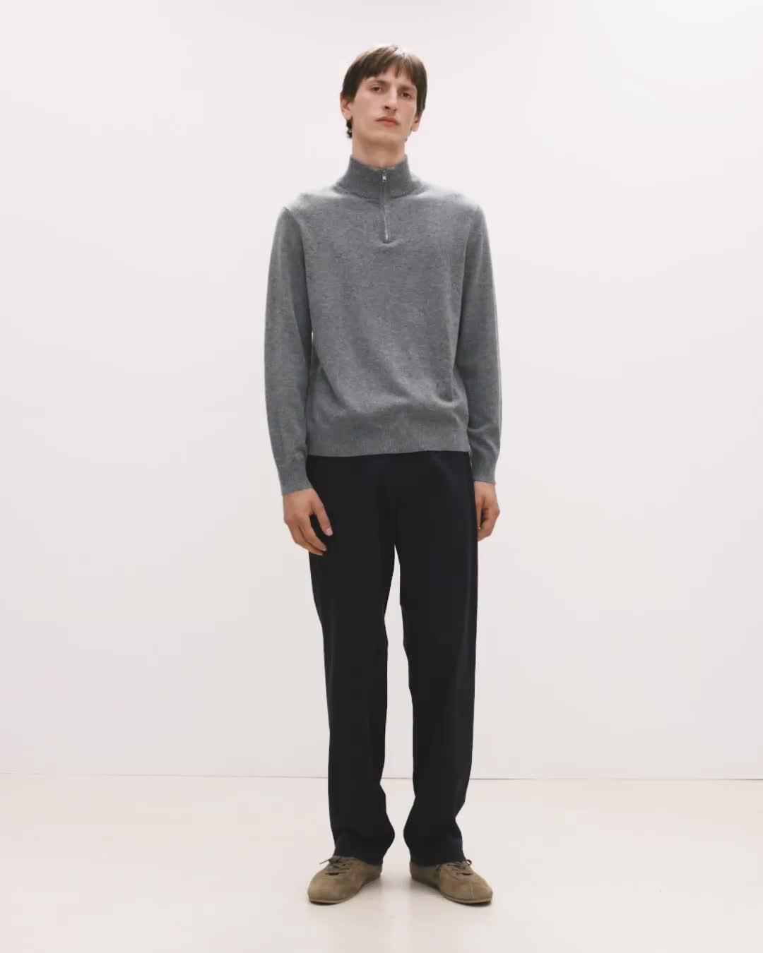 Hilles Quarter-Zip Sweater in Cashmere