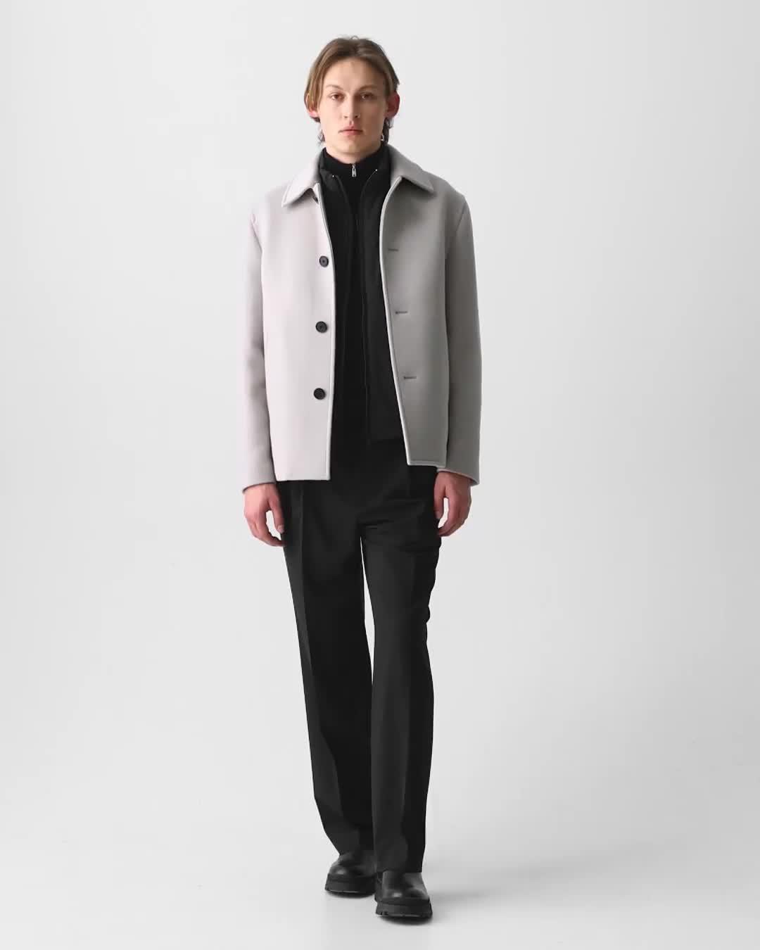 Peacoat in Plush Melton