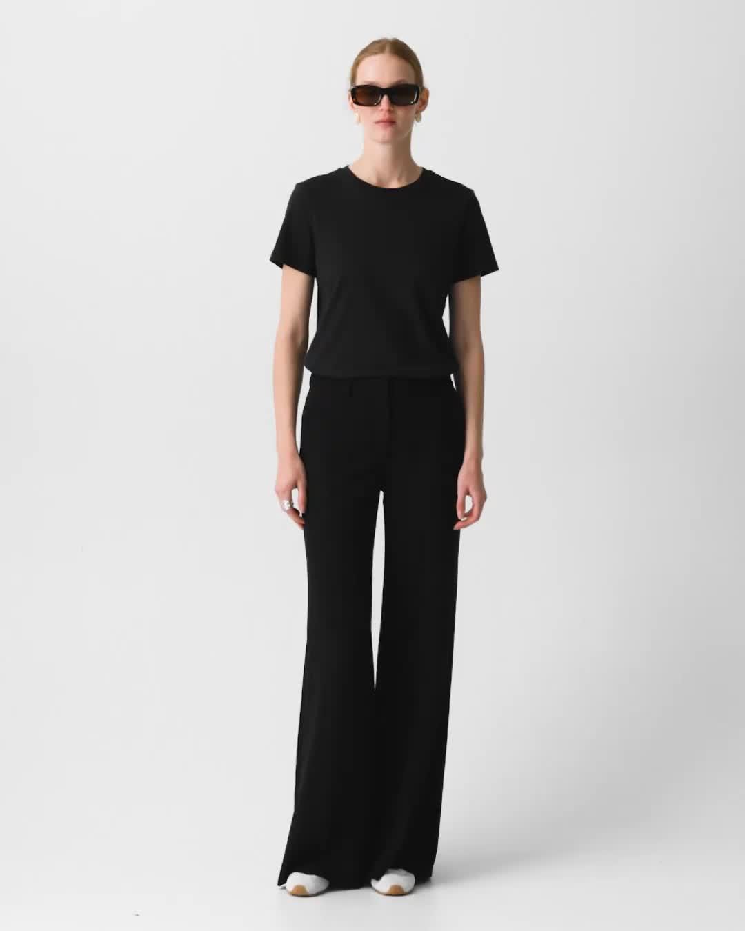 Fluid Flare Pant, 33'' in Admiral Crepe