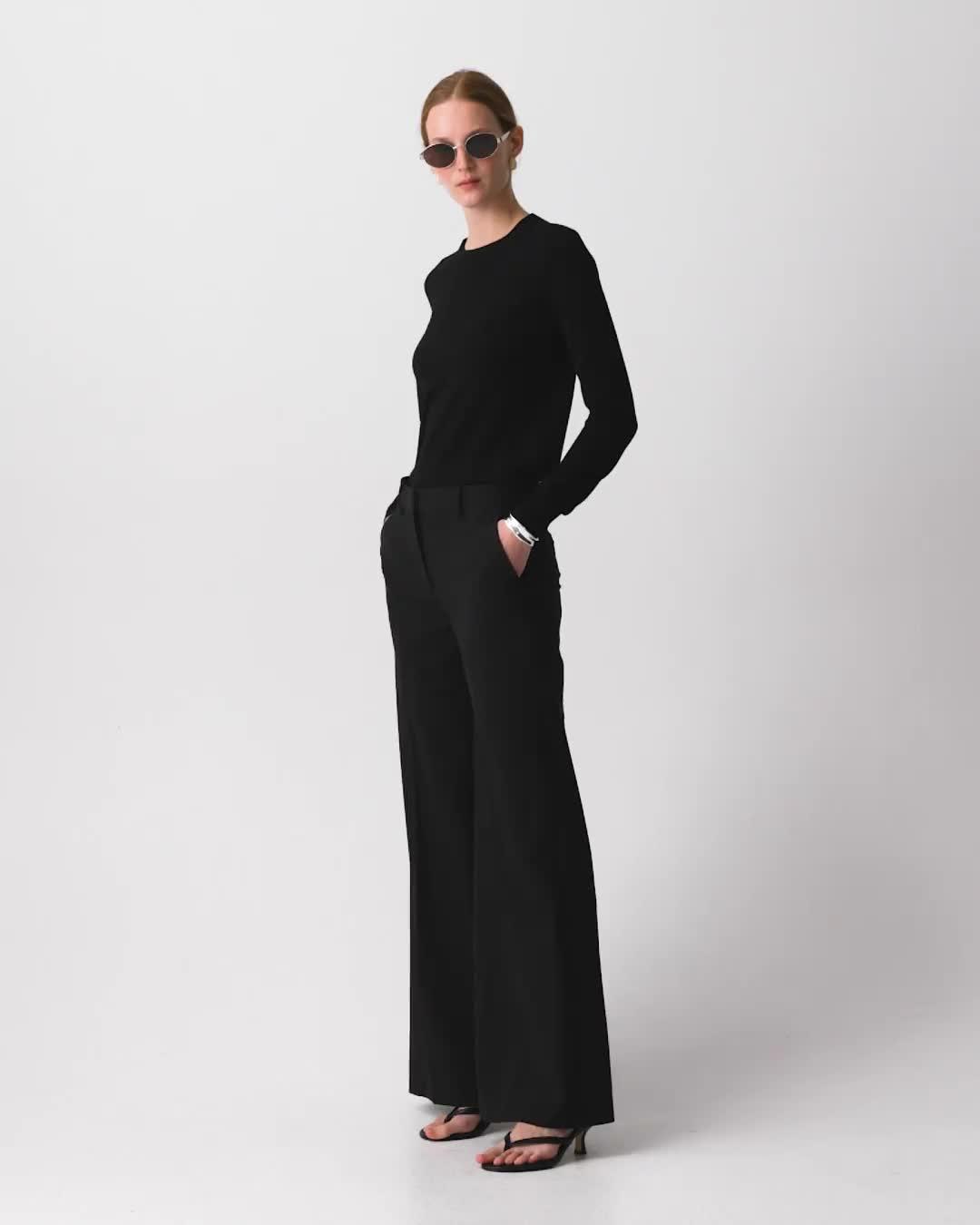Fluid Flare Pant, 33'' in Good Wool