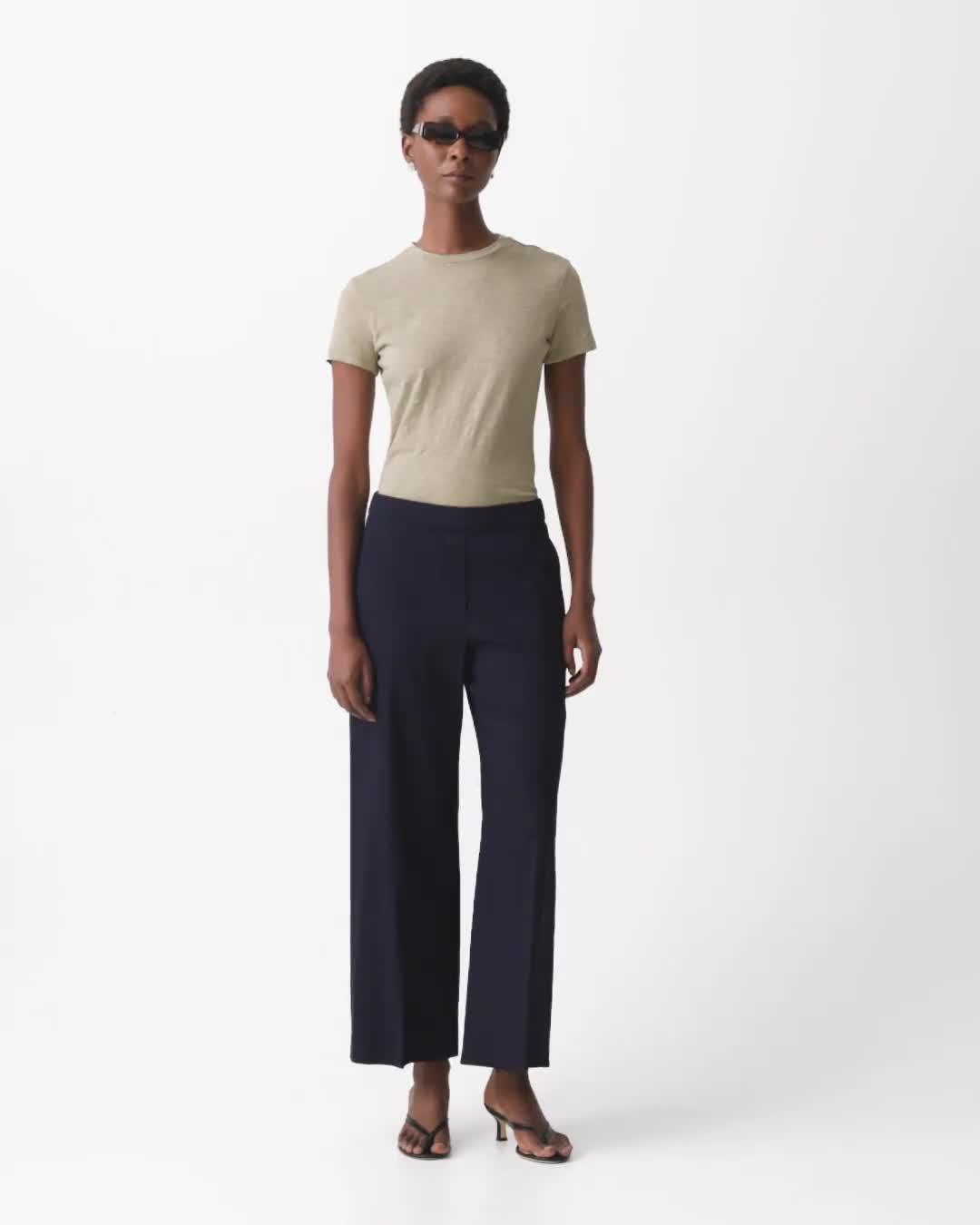 Classic Straight Pull-On Pant in Good Linen