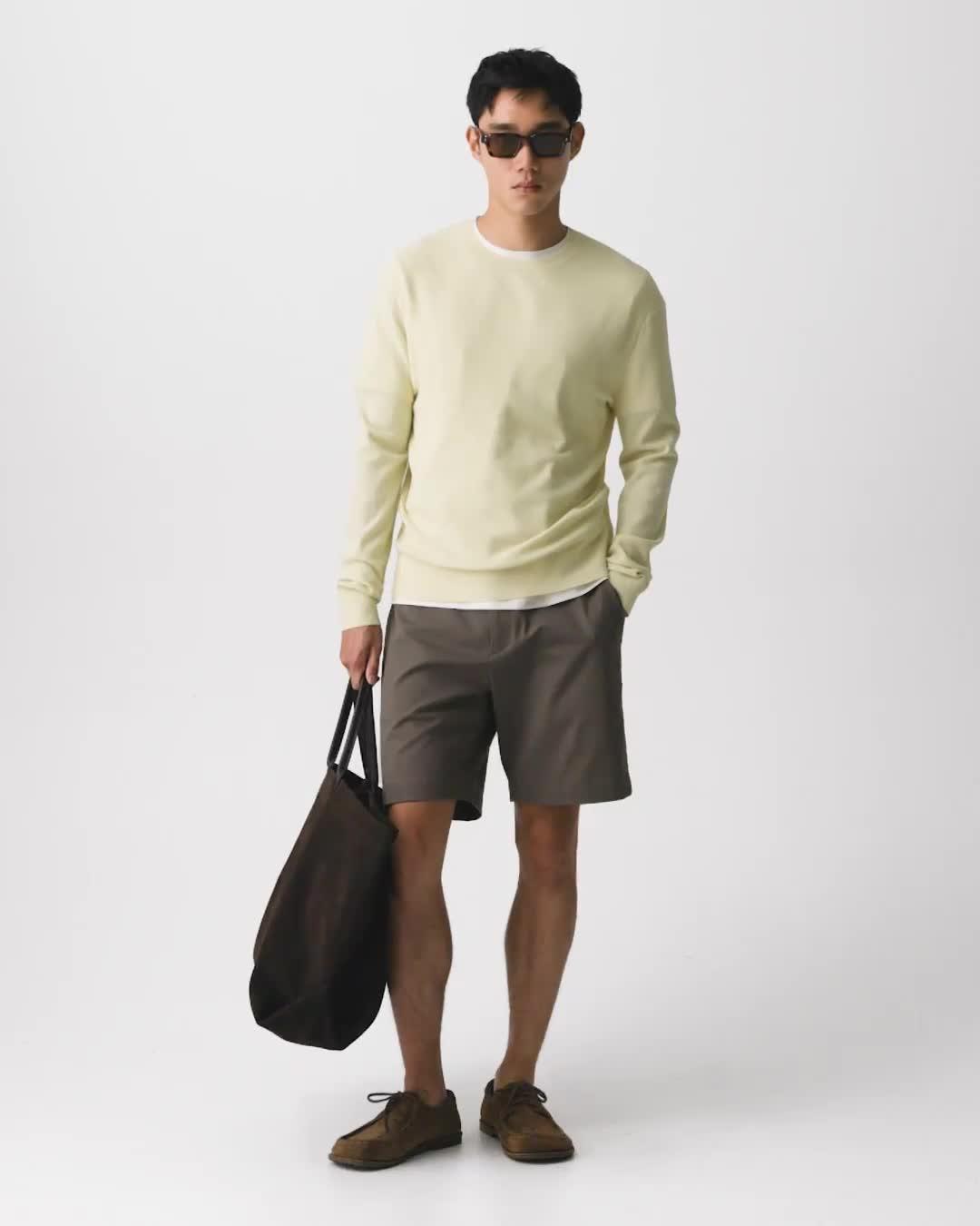 Riland Crewneck Sweater in Light Bilen