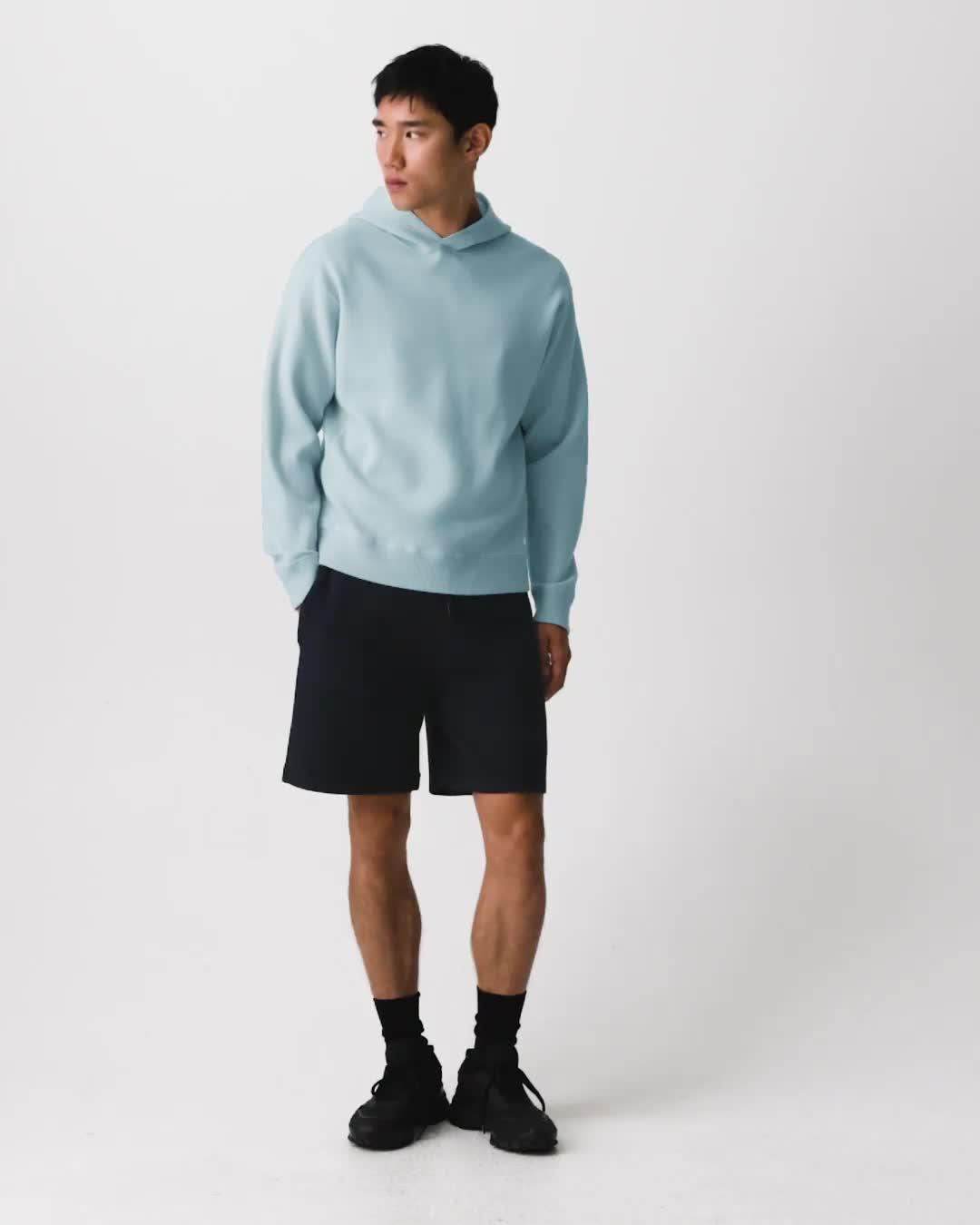 Relaxed Hoodie in Light Bilen