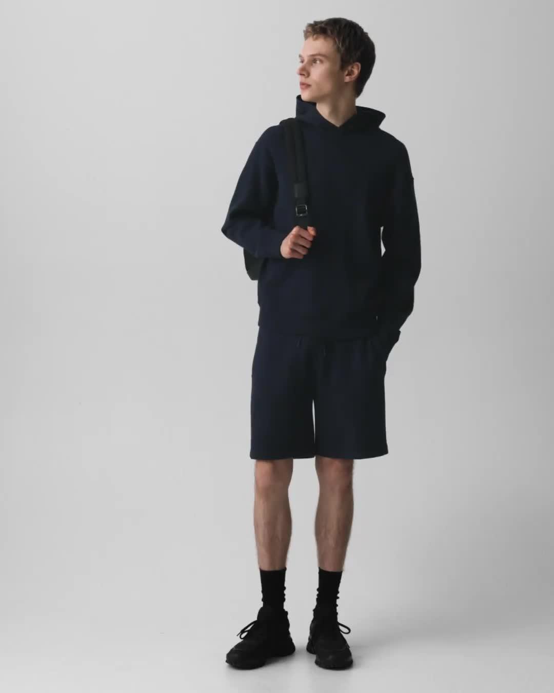 Relaxed Hoodie in Light Bilen