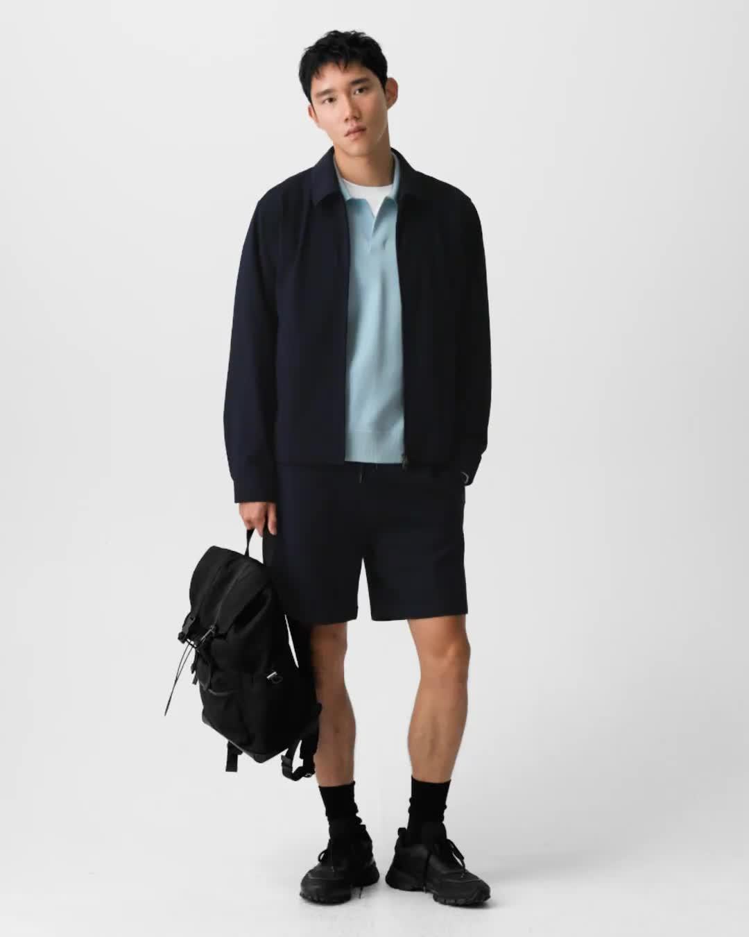Blouson Jacket in Precision Ponte