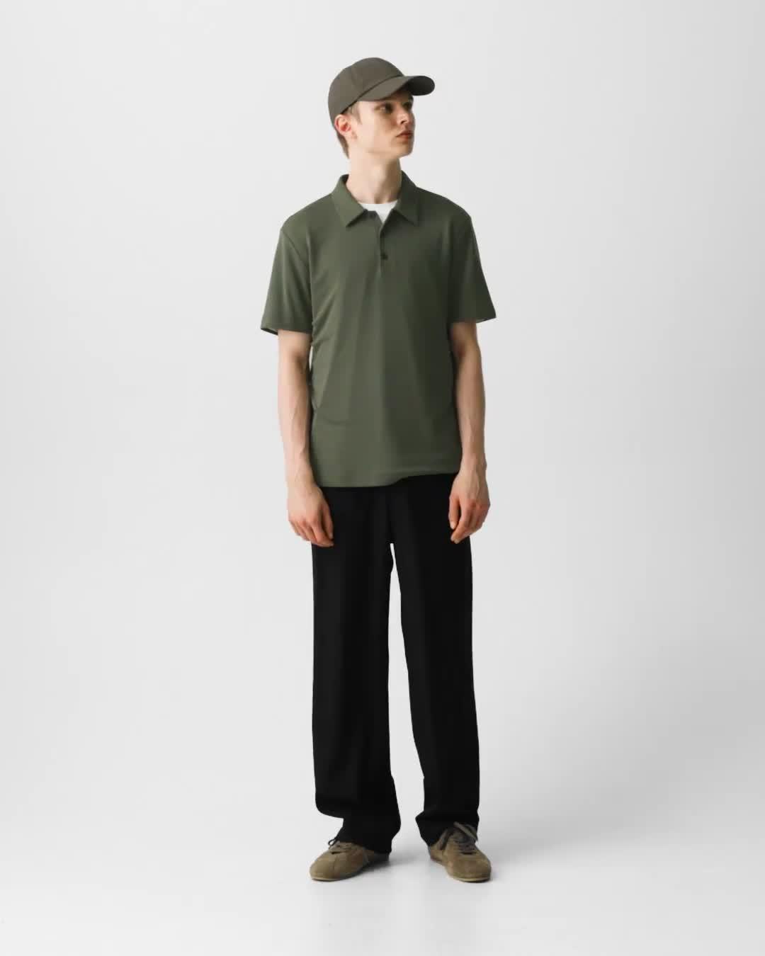 Bron Polo Shirt in Anemone Modal Jersey