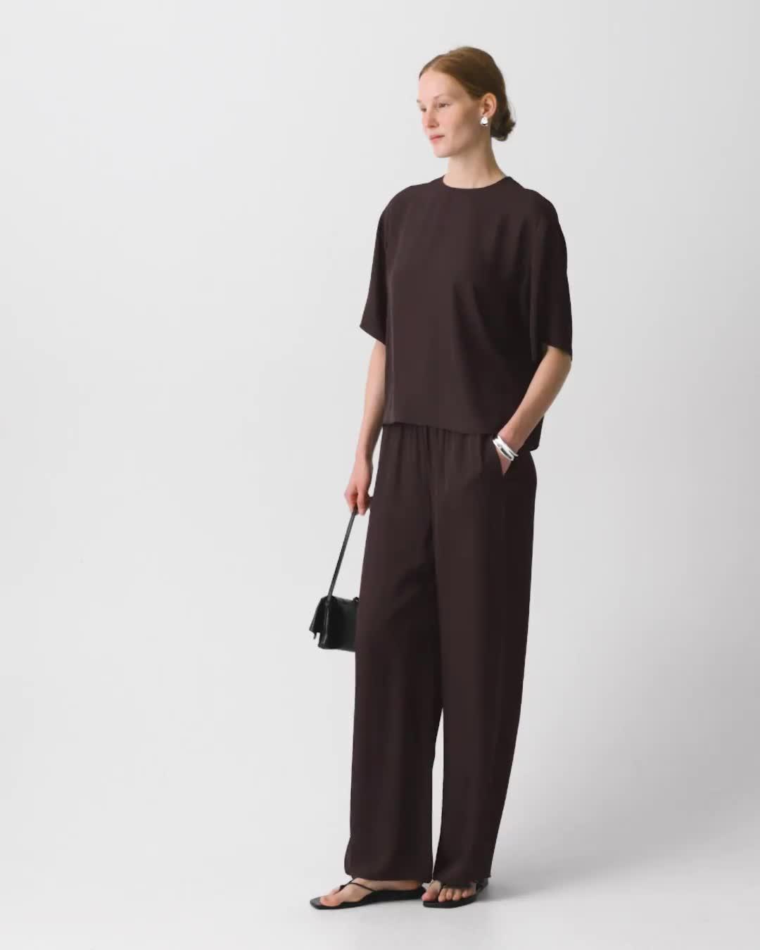 Boxy Tee in Washed Twill