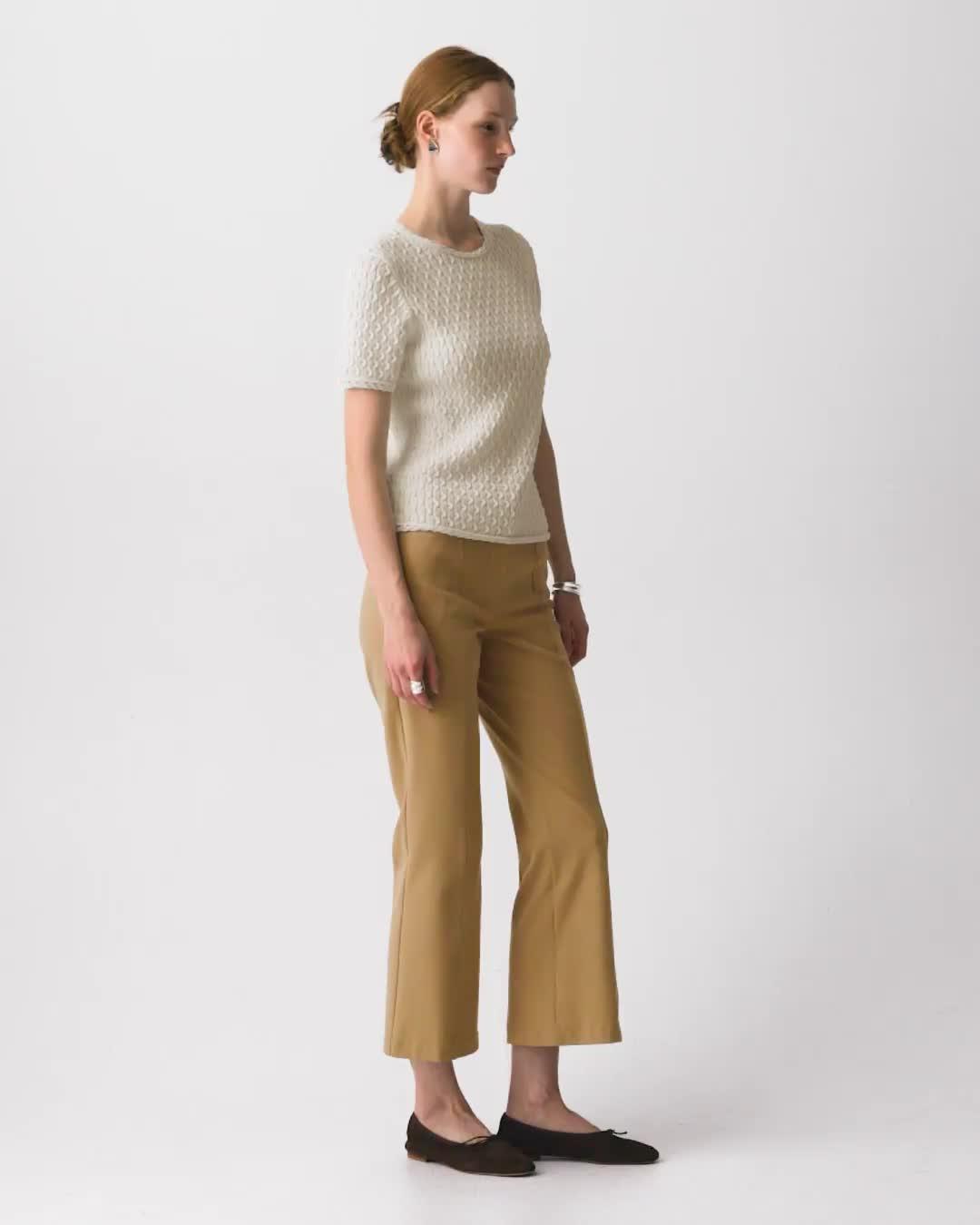 Textured Tee in Orchard Cotton