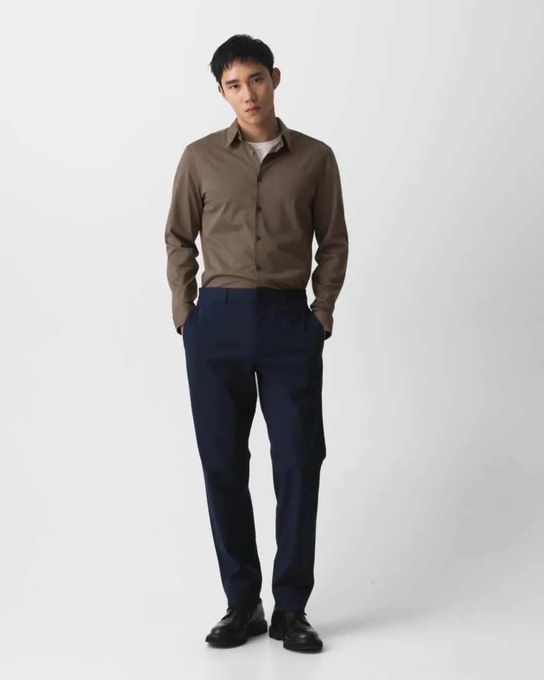 Zaine Trousers in Moonsoft Cotton