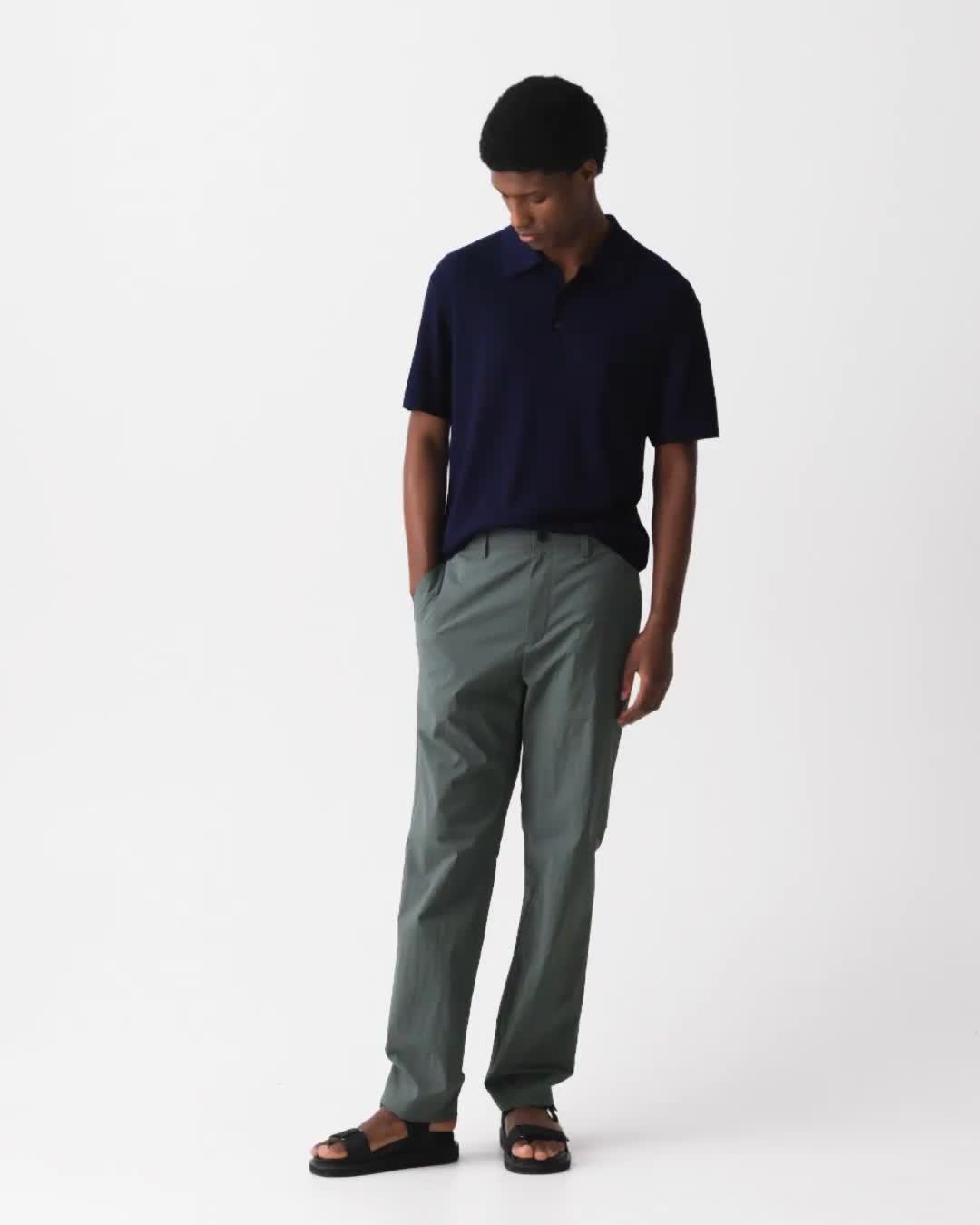 Standard Drawstring Pant in Textured Nylon
