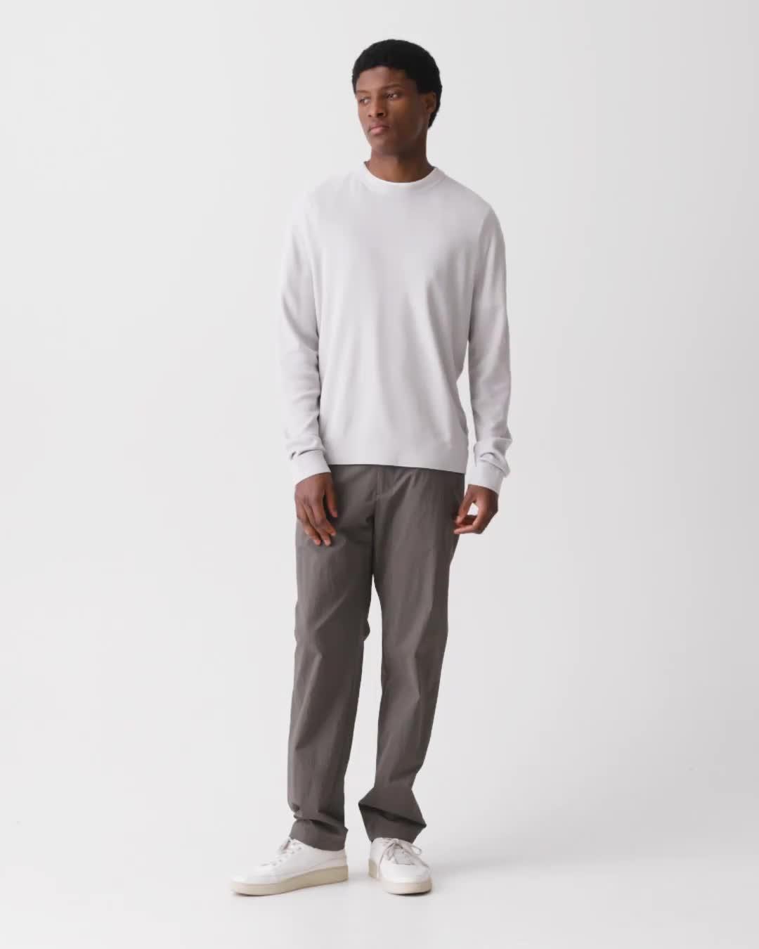 Crewneck Sweatshirt in Silk-Cotton