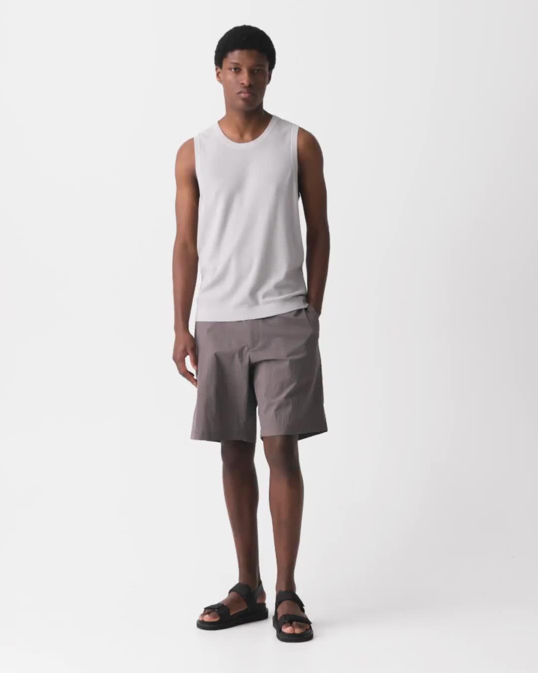 Textured Tank Top in Silk-Cotton