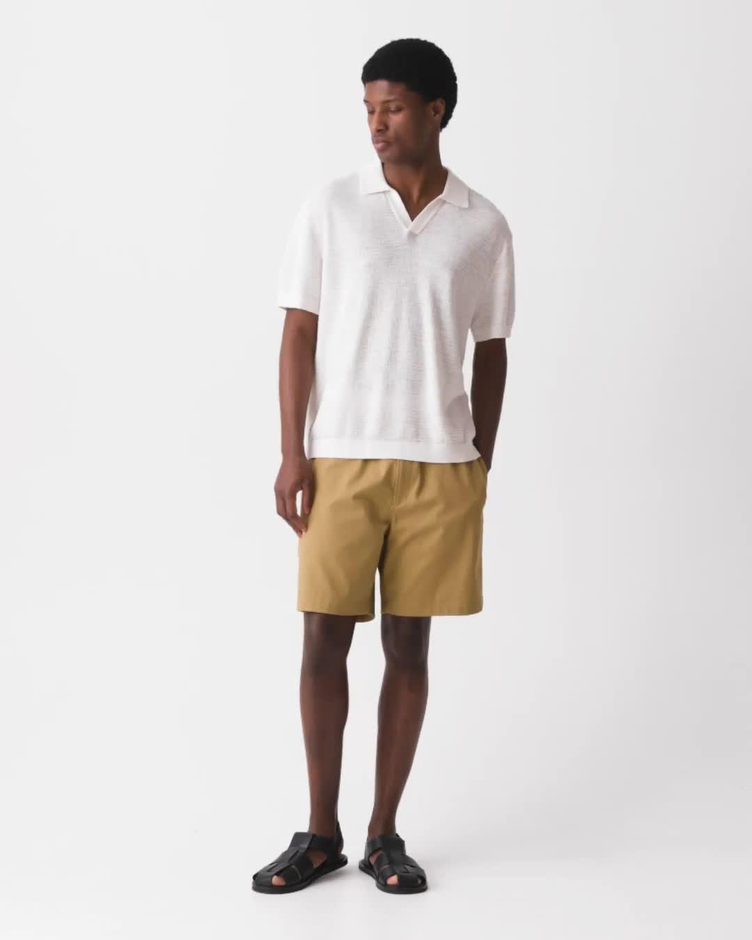 Brenan Polo Shirt in Pacific Linen
