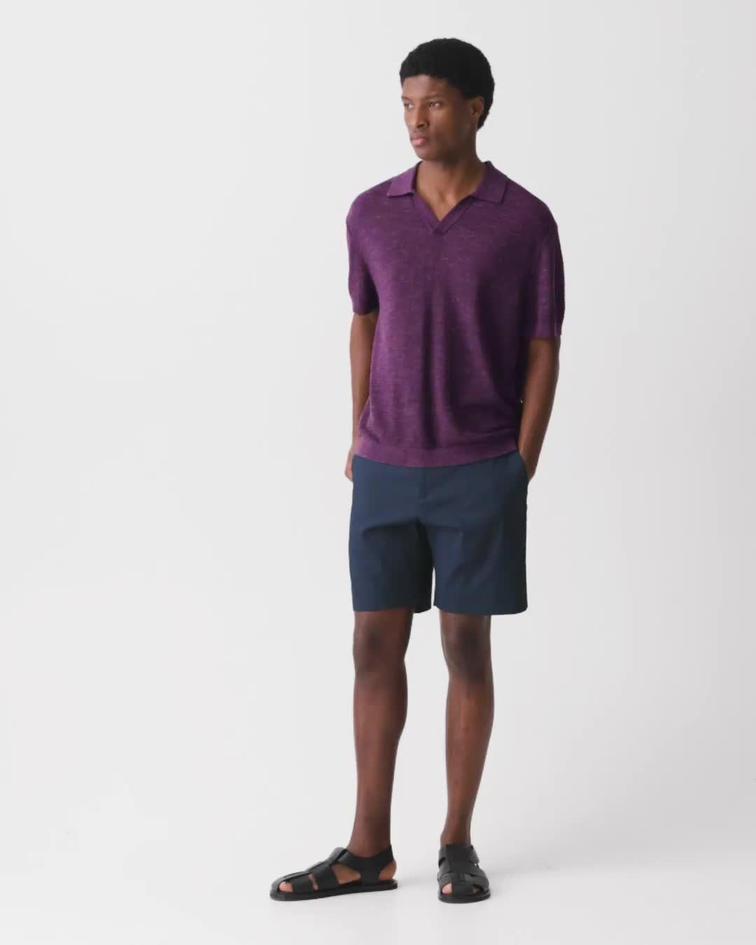 Brenan Polo Shirt in Pacific Linen