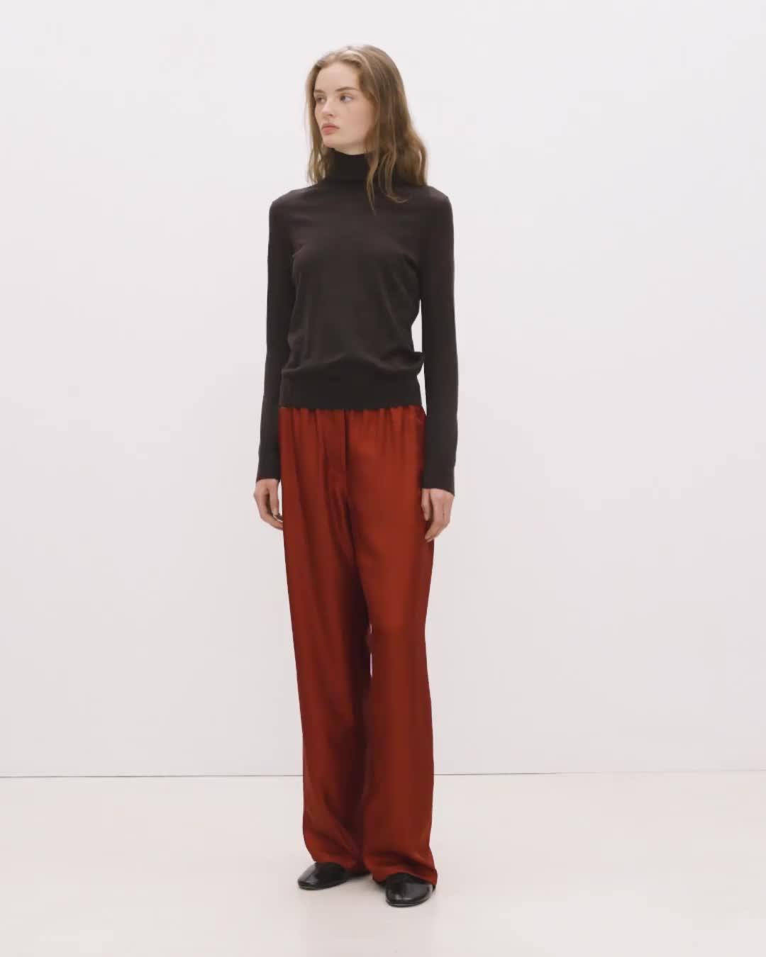 Flowy Trousers in Mod Silk Twill