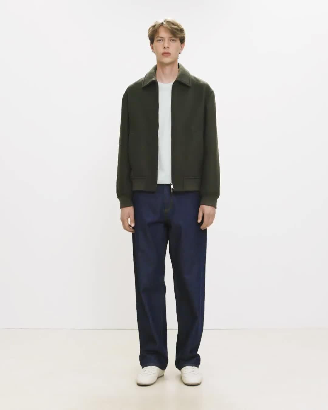 Bomber Jacket in Plush Melton