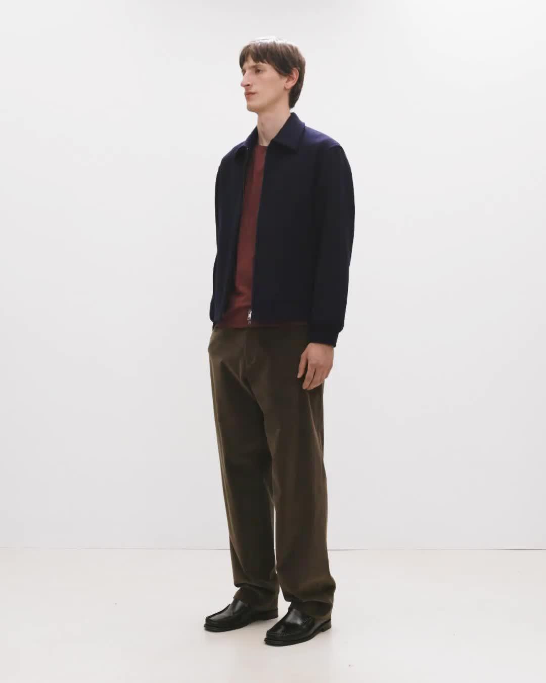 Bomber Jacket in Plush Melton