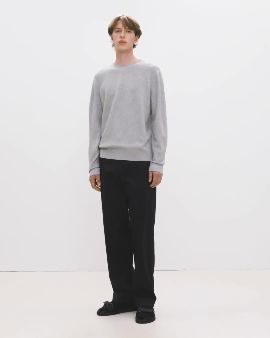 Riland Crewneck Sweater in Light Bilen