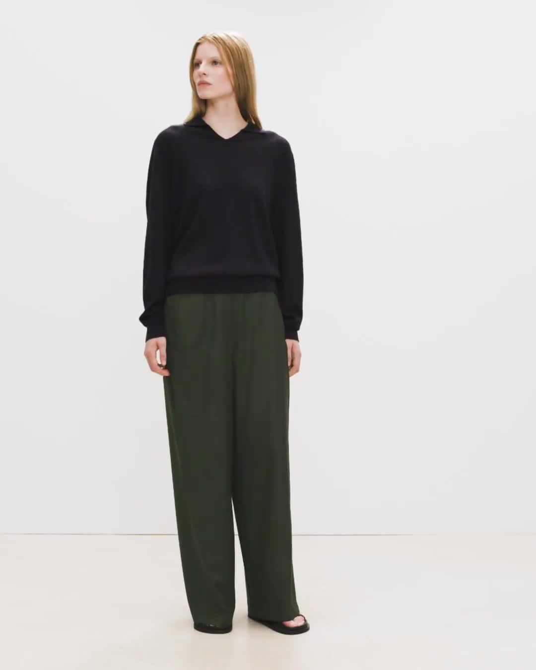Relaxed Pull-On Pant in Sleek Flannel