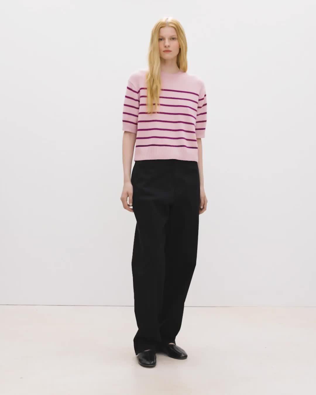 Striped Tee in Cashmere